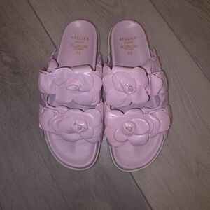 Valentino Pink Floral Women's Sandals